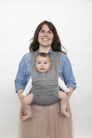 ผ้าอุ้มเด็ก BBLUV - CHIMPAROO - SNUG สีเทา_4